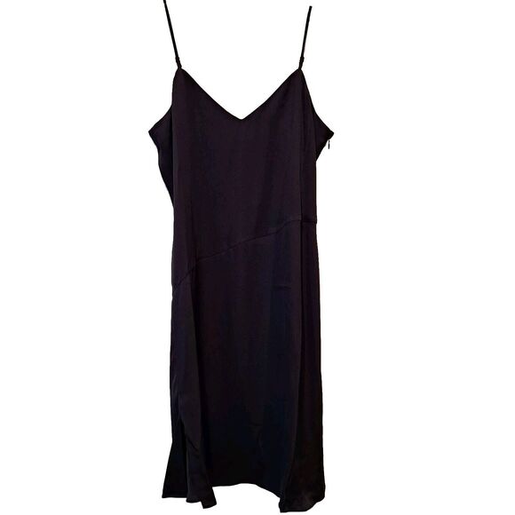 NWT LITA by Ciara Women's Black Silk Mini Slip Dress Size M - Picture 1 of 9